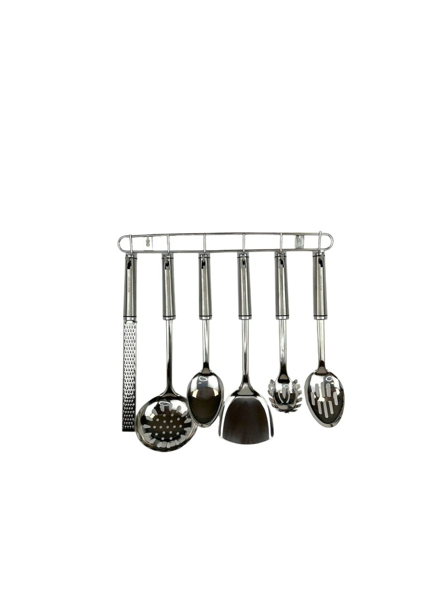 Moka Home Percha 6 Ganchos Acero | Utensilios Acero Inoxidable