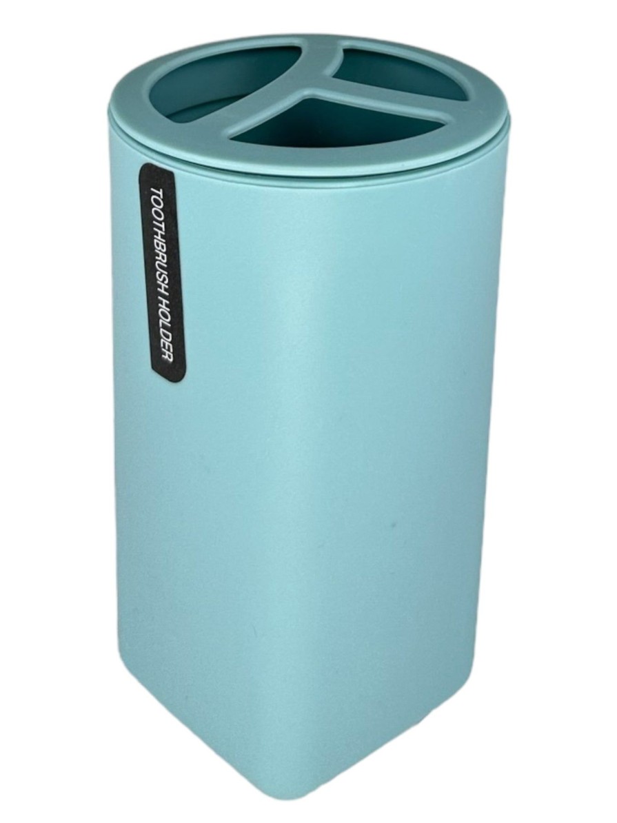 Moka Home Porta Cepillo Satinado | Azul