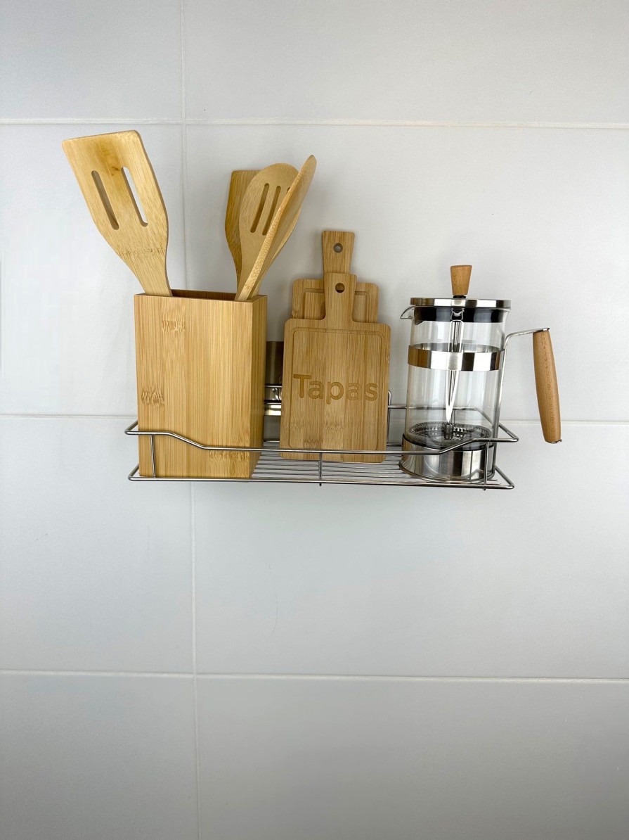 Moka Home Cesto Adhesivo Acero | Organizacion Cocina